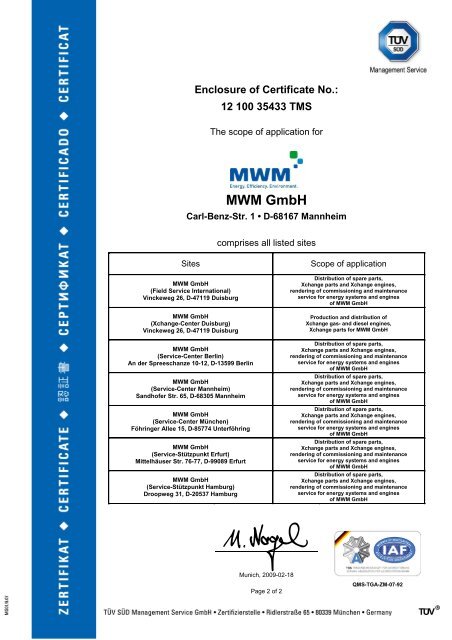 Certification ISO 9001 - LT