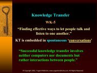 Knowledge Transfer: Strategy & Implementation