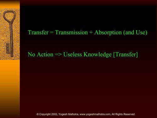 Knowledge Transfer: Strategy & Implementation