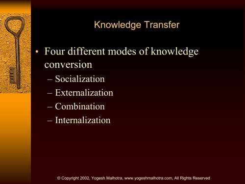 Knowledge Transfer: Strategy & Implementation