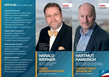 Hartmut HamericH Harald werner - CDU OV Stockelsdorf