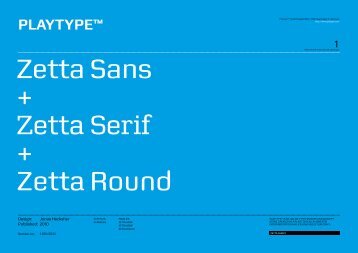 Zetta Sans + Zetta Serif + Zetta Round - Playtype