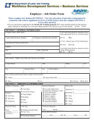 Employer â Job Order Form