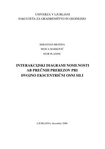 interakcijski diagrami nosilnosti ab preˇcnih prerezov pri dvojno ...