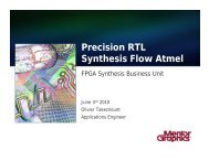 Precision RTL Synthesis Flow Atmel