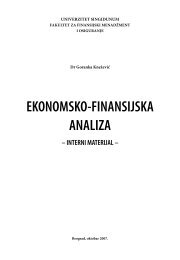 FFMO - Analiza finansijskih izvestaja (2007). - Univerzitet Singidunum