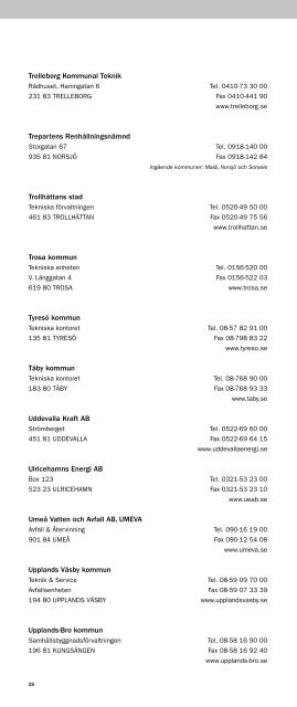 Matrikel 2012 Uppdaterad 2012-06-15 - Avfall Sverige