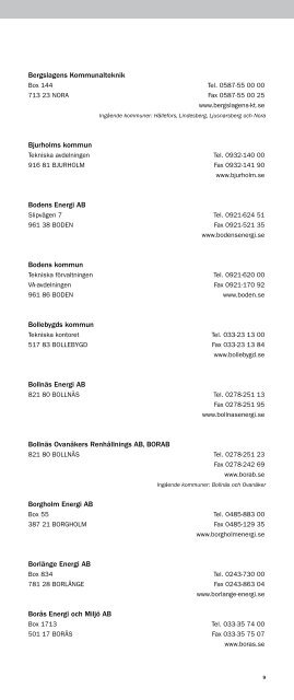Matrikel 2012 Uppdaterad 2012-06-15 - Avfall Sverige