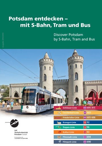mit S-Bahn, Tram und Bus - Stadtwerke Potsdam