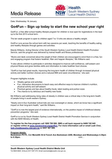 Go4Fun - Sign up today to start the new school year right