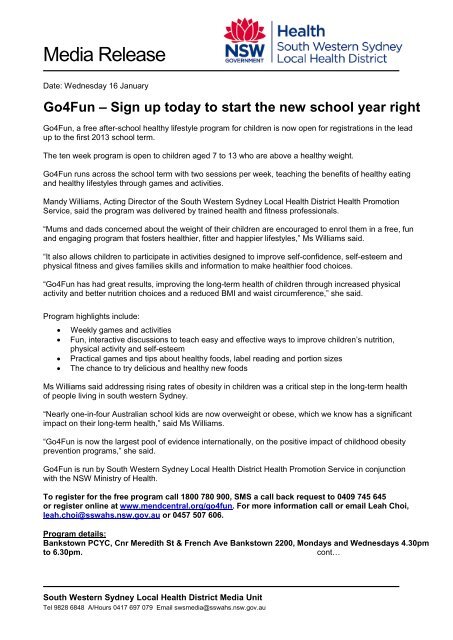 Go4Fun - Sign up today to start the new school year right