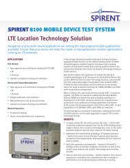 8100 LTE Location Technology DatasheetThe industry's #1 ... - Spirent