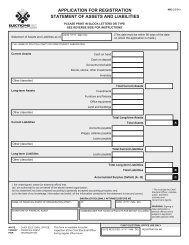 Statement of Assets and Liabilities - Elections BC