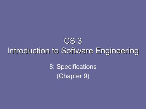 specifications - Caltech