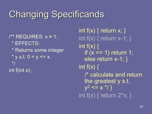 specifications - Caltech