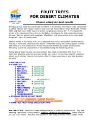 FRUIT TREES FOR DESERT CLIMATES - Star Nursery