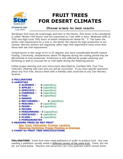 Black Tartarian Cherry Tree Pollination Chart