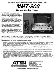 ATSI MMT-900 Manual Monitor Tester - Temple, Inc.