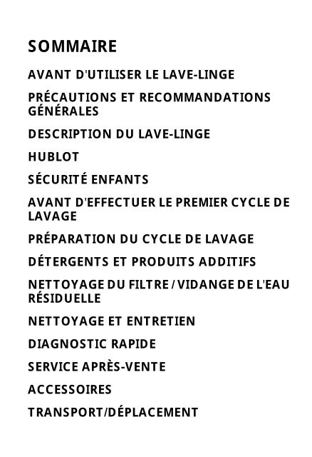 Mode d'emploi AWM 6612 - Whirlpool