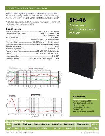 SH 46 spec sheet - Danley Sounds Labs