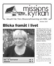 Blicka framÃ¥t i livet - Missionskyrkan Tibro