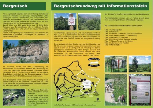 Bergrutsch am Kirchsteig - Gemeinde Urbach