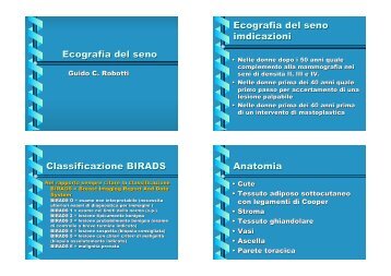 Esame ecografico del seno - L'Eco della SUMSI