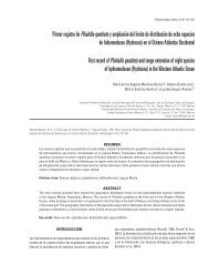 Primer registro de Phialella quadrata y ampliación del lÃmite de ...