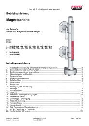Magnetschalter - WEKA AG