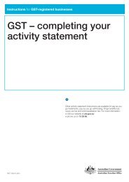 GST – completing your activity statement - Australian Taxation Office