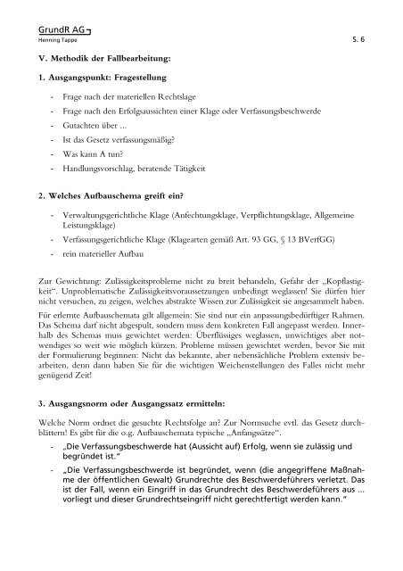Methodik der Fallbearbeitung - Tappe-online.de
