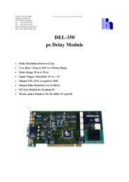 DEL-350 ps Delay Module - Becker & Hickl