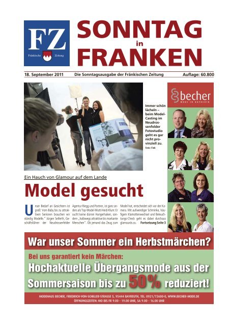 Gutschein Sonntag In Franken E Paper