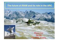 The future of IRAM and its role in the ARC - Graal