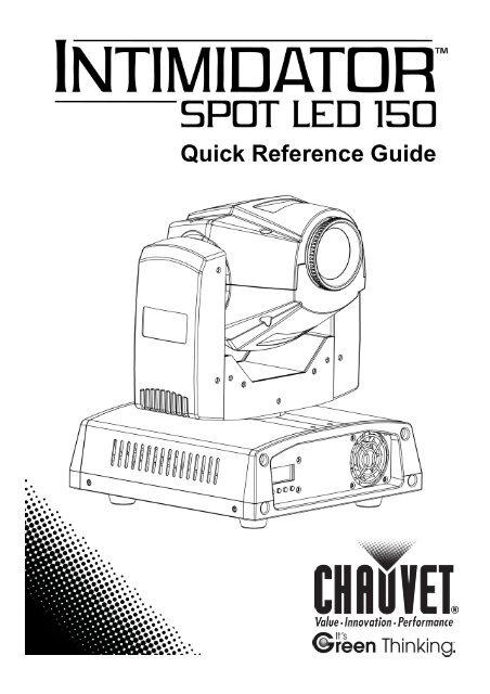 Intimidator Spot LED 150 Quick Reference Guide Rev. 2 Multi ...