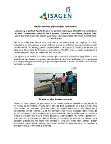 CapacitaciÃ³n en periodismo comunitario - Isagen