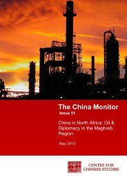 The China Monitor - The Centre for Chinese Studies