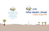 2010 Annual Report - Mother Hubbard's Cupboard