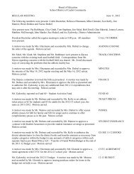 June 11, 2012 Board Minutes - School District of Cadott Community