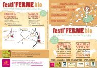 festi'FERME festi'FERME bio festi'FERME festi ... - Pays Midi-Quercy