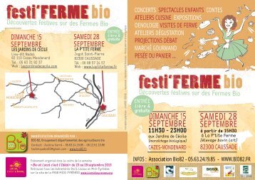 festi'FERME festi'FERME bio festi'FERME festi ... - Pays Midi-Quercy