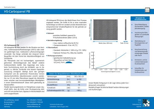 Clean air through experience - HS Luftfilterbau GmbH