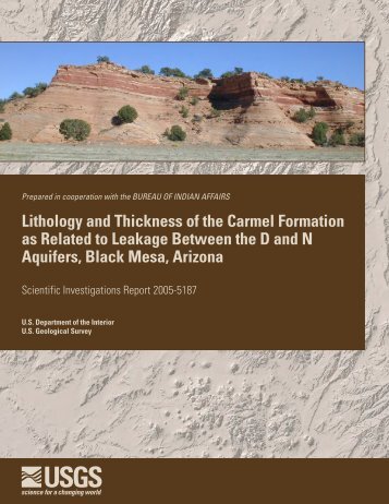 Lithology and Thickness of the Carmel Formation as ... - USGS