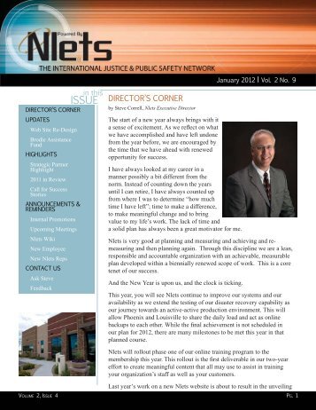 Newsletter Vol 2, Iss 9 - Nlets