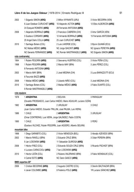 Libro 2 Odesur 1978-2014