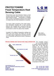 Protectowire Heat Sensing Cable - LGM Products Ltd