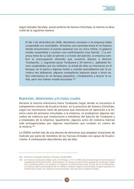 IntervenciÃƒÂ³n Minera a Gran Escala en Ecuador y VulneraciÃƒÂ³n de ...