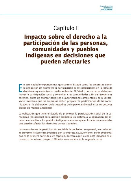 IntervenciÃƒÂ³n Minera a Gran Escala en Ecuador y VulneraciÃƒÂ³n de ...