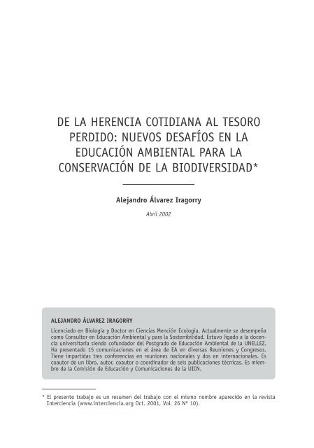 reflexiones sobre educaciÃ³n ambiental ii - Secretaria de Ambiente y ...