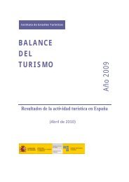 Balance del turismo en EspaÃ±a. AÃ±o 2009. - Instituto de Estudios ...